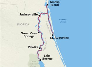 American Eagle, Great Rivers of Florida Cruise ex Jacksonville Return