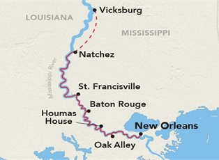 American Heritage, Historic Mississippi River ex New Orleans Return